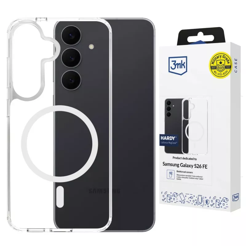 3MK PROTECTION Samsung Galaxy S26 FE - 3mk Hardy LiqForce MagCase negro