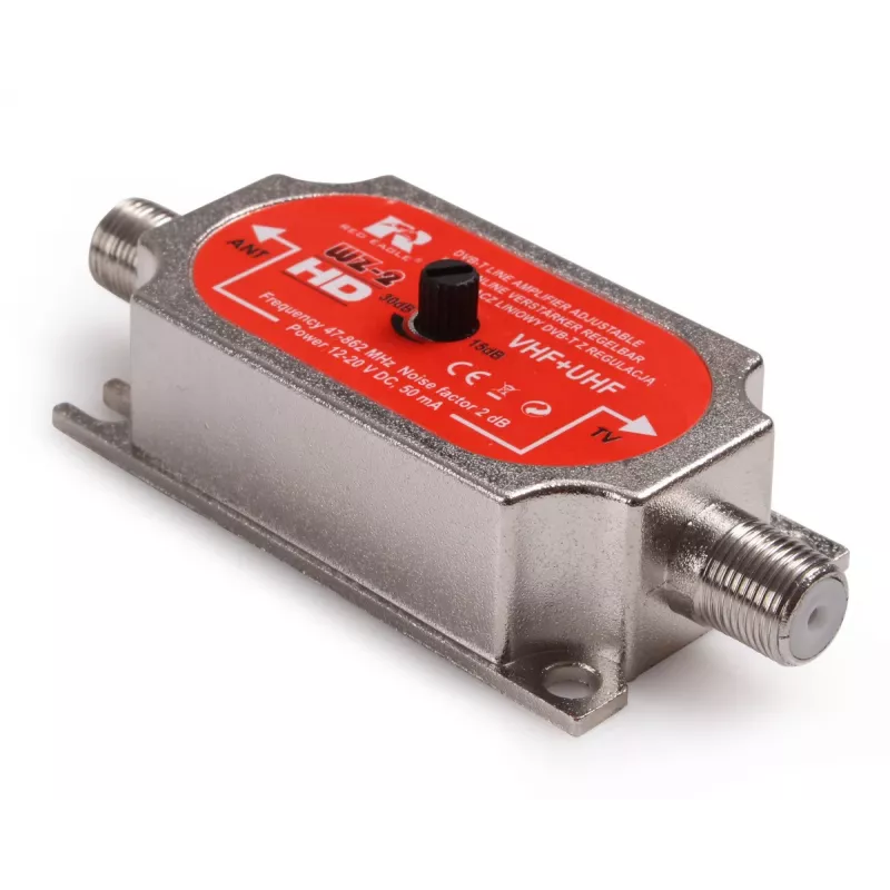 Red Eagle WZ-2 amplificador lineal 20 dB 47-694 MHz conector F hembra DVB-T/T2
