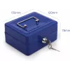 RED EAGLE BOX-150 Caja metálica para dinero con cerradura de cilindro, roja