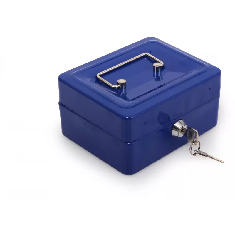 RED EAGLE BOX-150 Caja metálica para dinero con cerradura de cilindro, roja