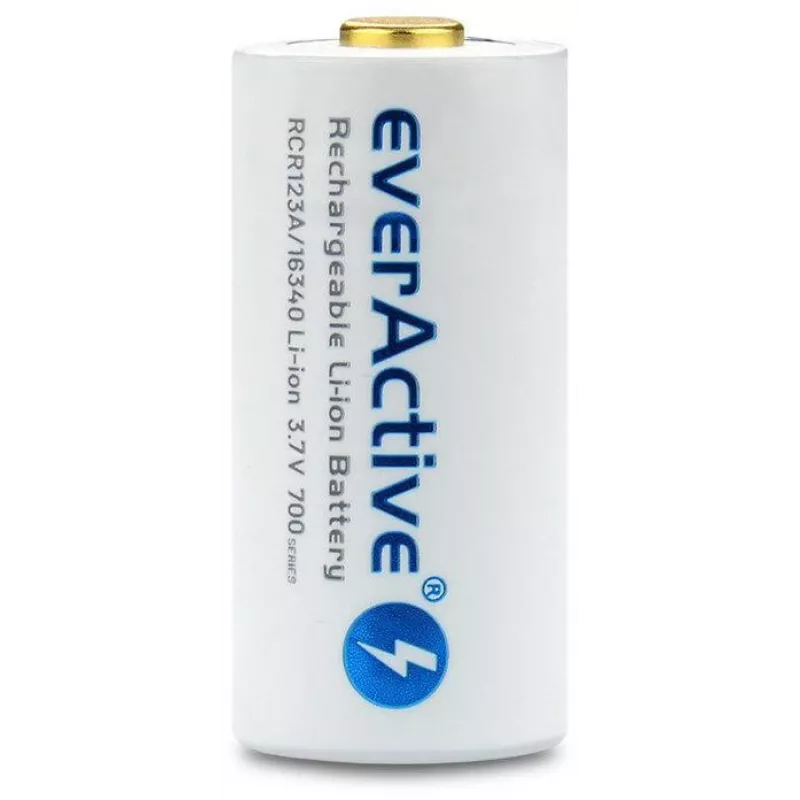 EVERACTIVE 16340 3.7V 700mAh Batería de Li-Ion recargable con circuito de protección (1 ud.)