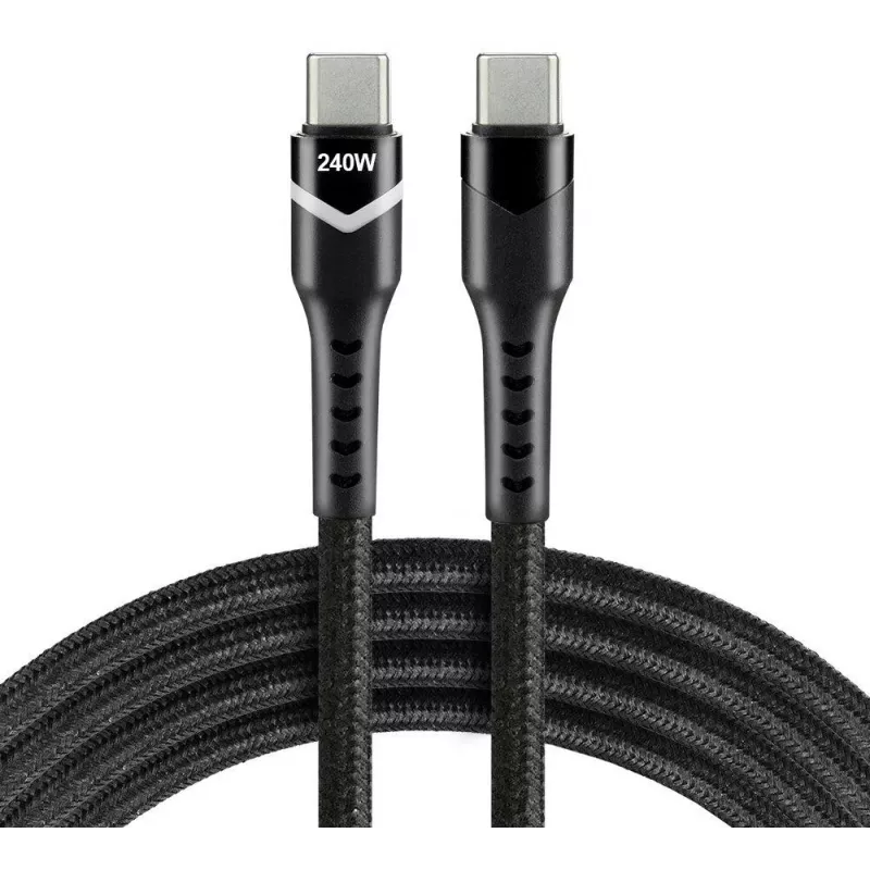 EVERACTIVE Cable USB-C a USB-C CBB-1PDRS 100cm 48V 5A 240W RGB LED