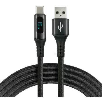 everActive CBB-2CBL Cable USB-A/USB-C con LCD 200cm 3A