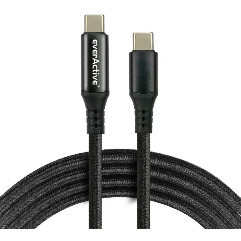 Cable USB-C a USB-C con pantalla LCD de potencia, 3m, 45W PD, negro