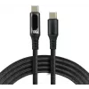 Cable USB-C a USB-C 100cm 100W PD pantalla LCD everActive CBB-1PD5L