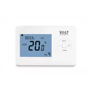 VOLT POLSKA Comfort HT-02 Termostato de ambiente programable con cable, blanco
