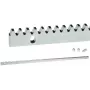 PSG Premium Cremallera 60.051 para puertas correderas - placa base de 8 mm, módulo M4, 1 metro, acero galvanizado