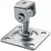PSG Bisagra ajustable para puerta 61.018.01 con placa 80x80x3mm - rosca M16 (ojo galvanizado)