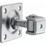 PSG Bisagra ajustable para puerta 61.018.01 con placa 80x80x3mm - rosca M16 (ojo galvanizado)