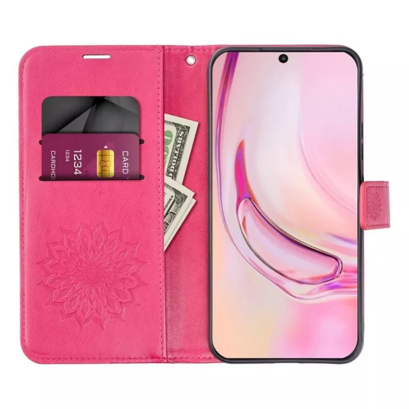 OEM funda tipo flip para iPhone 17 / 18 Mezzo Book Mandala magenta
