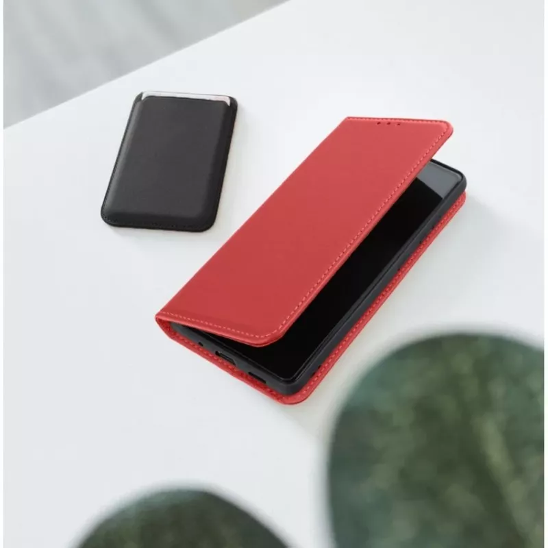 OEM funda tipo flip para iPhone 17 Pro / 18 Pro Smart Pro Book piel burdeos