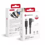 Forcell F-Energy CC-1Deg cable USB-C a USB-C 100W PD QC4.0 5A 2m negro acodado 90°