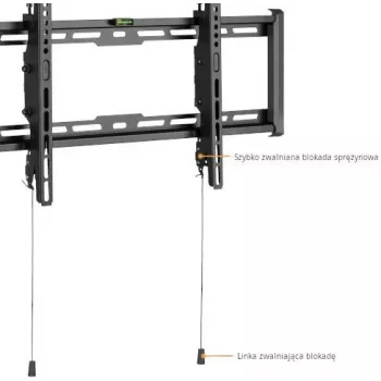 GETFORT GF-T3780-75 soporte de pared para TV inclinable para LED/LCD 37-80 pulgadas, 75 kg, VESA 650x405 mm, negro