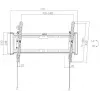 GETFORT GF-T3780-75 soporte de pared para TV inclinable para LED/LCD 37-80 pulgadas, 75 kg, VESA 650x405 mm, negro