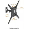 GETFORT GF-FM2365-30 soporte de TV con movimiento completo para LED/LCD 23-65 pulgadas, 30 kg, VESA 400x400, negro