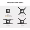 GETFORT GF-FM2365-30 soporte de TV con movimiento completo para LED/LCD 23-65 pulgadas, 30 kg, VESA 400x400, negro