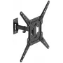 GETFORT GF-FM2365-30 soporte de TV con movimiento completo para LED/LCD 23-65 pulgadas, 30 kg, VESA 400x400, negro