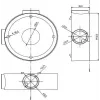 MITON MT-P1260 caja de derivación de superficie 120x60x50mm IP65 gris claro