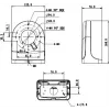 MITON MT-P204W caja de derivación de superficie IP65 blanca