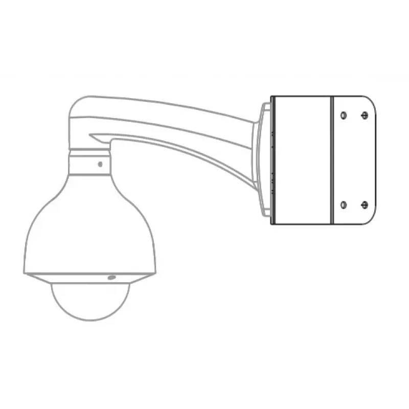 MITON MT-P151 soporte de montaje en esquina para cámaras de vigilancia, blanco