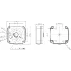 MITON MT-P122V2 Caja de superficie para red 2 puertos blanca