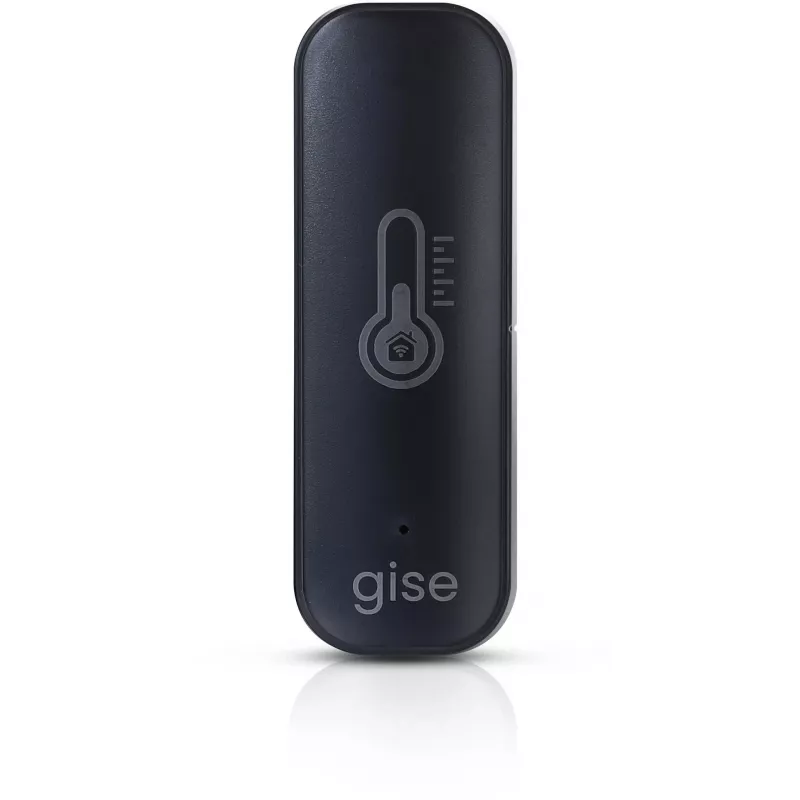 GISE Sensor inteligente de temperatura y humedad Wi-Fi negro | Tuya | GTHS-WF-01-B