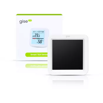 GISE Sensor inteligente de temperatura y humedad Wi-Fi Tuya GTHS-WF-02