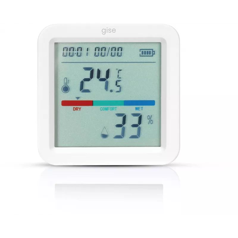 GISE Sensor inteligente de temperatura y humedad Wi-Fi Tuya GTHS-WF-02