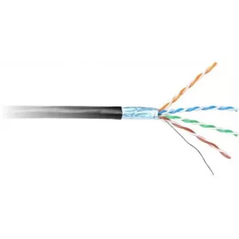 GETFORT Cable de red Cat.6 F/UTP PVC Indoor, negro, 305m