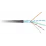 GETFORT Cable de red Cat.6 F/UTP PVC Indoor, negro, 305m