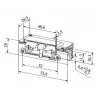 BIRA HARTTE XS00U-C Abrepuertas eléctrico serie XS 12-24V AC/DC baja corriente con liberación de pestillo