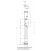 HARTTE OK-P4 pletina plana larga para cerraderos eléctricos, 3 mm, abierta