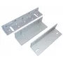 BIRA MG350ZL Soporte de montaje tipo ZL para cerradura magnética 350kg, plateado