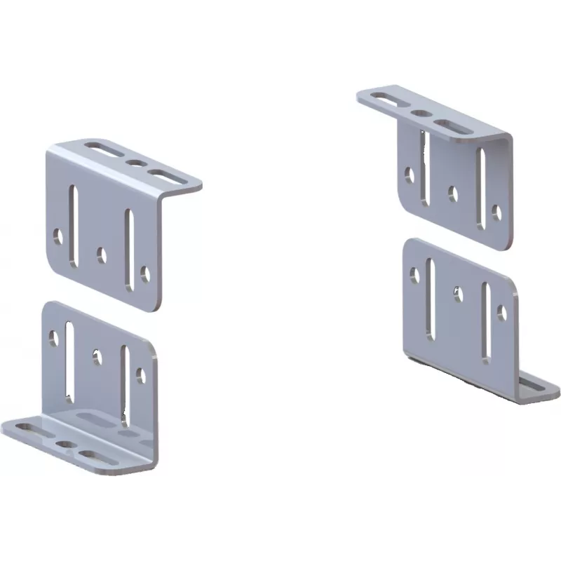 SAFE Base de montaje universal para motores de puertas correderas / juego de 4 escuadras ASM150-2