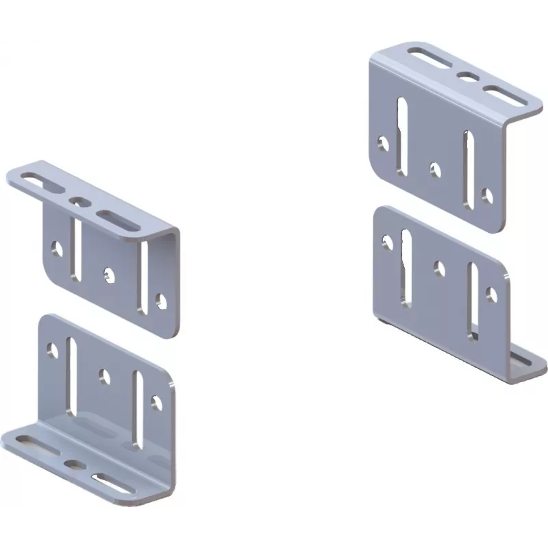 SAFE Base de montaje universal para motores de puertas correderas / juego de 4 escuadras ASM150-2