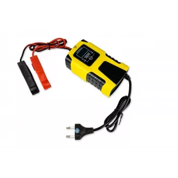 Volt Polska Cargador de batería automático 12V 4A / 6V 2A LCD