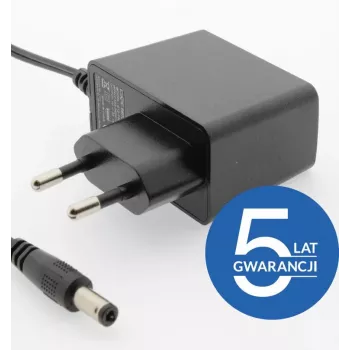 ESPE Fuente de alimentación 12V 1.5A 18W con conector macho DC recto 2,1x5,5mm, 5 años de garantía