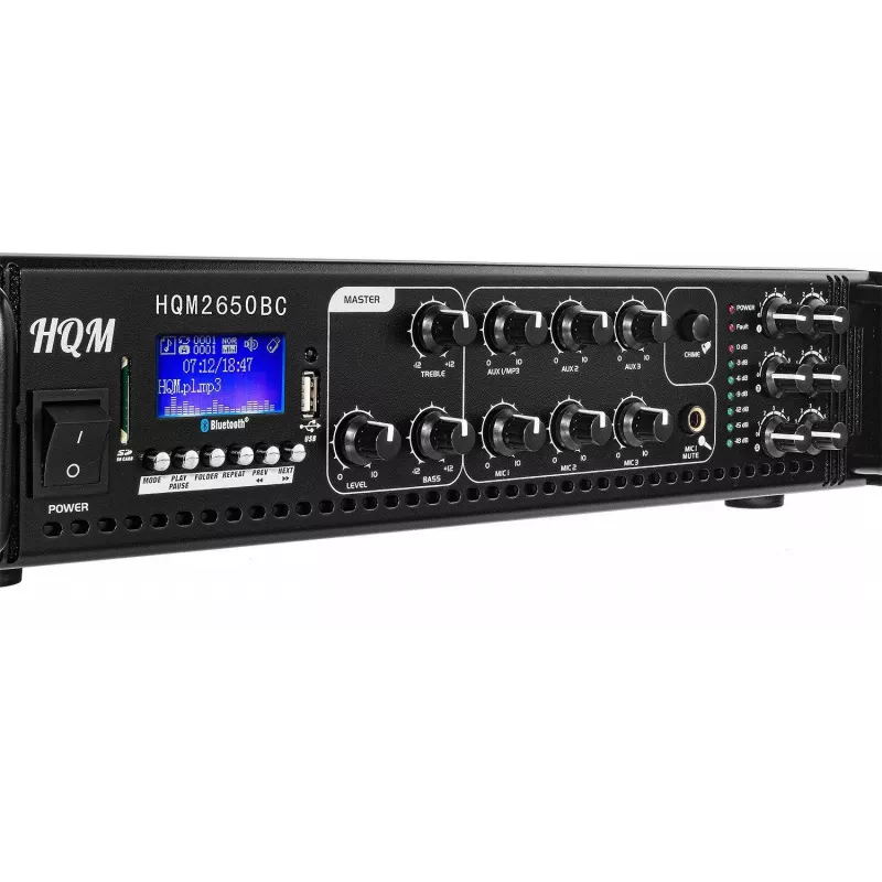 HQM HQM2650B Amplificador de radio FM/MP3/BLUETOOTH 650W