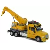 LEAN TOYS Camión grúa teledirigido Pilot 2.4G Luces Sonidos Amarillo