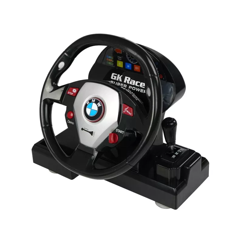 LEAN TOYS BMW M3 teledirigido Blanco 2.4G Pilot con volante 1:18 Sonido Luces