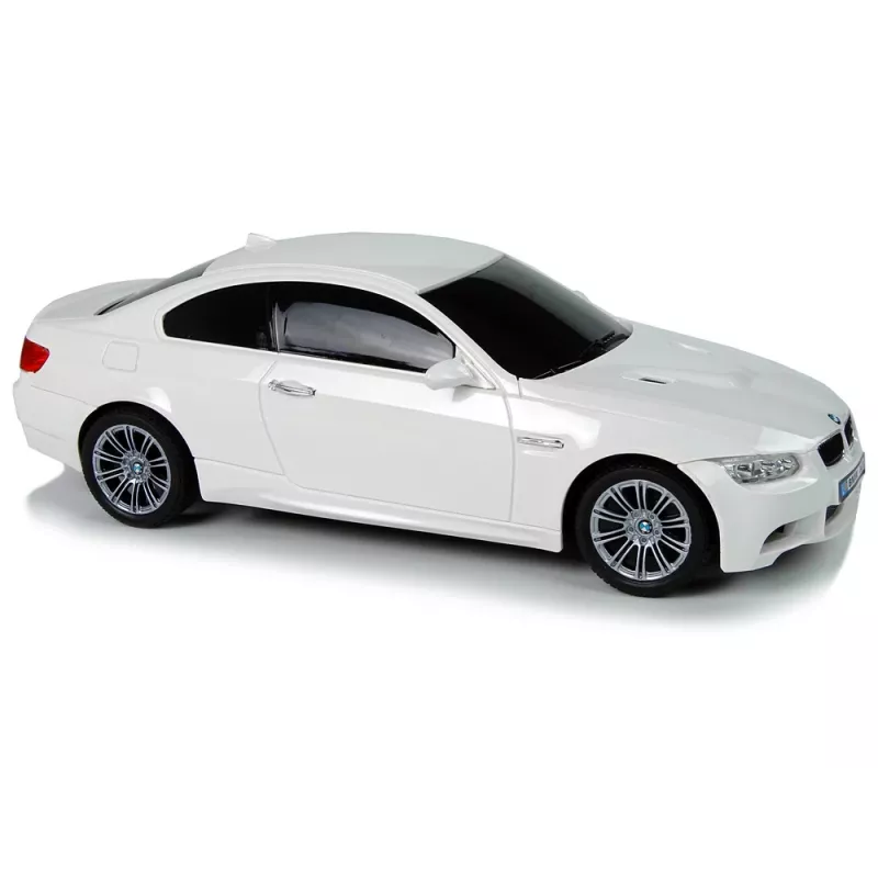 LEAN TOYS BMW M3 teledirigido Blanco 2.4G Pilot con volante 1:18 Sonido Luces
