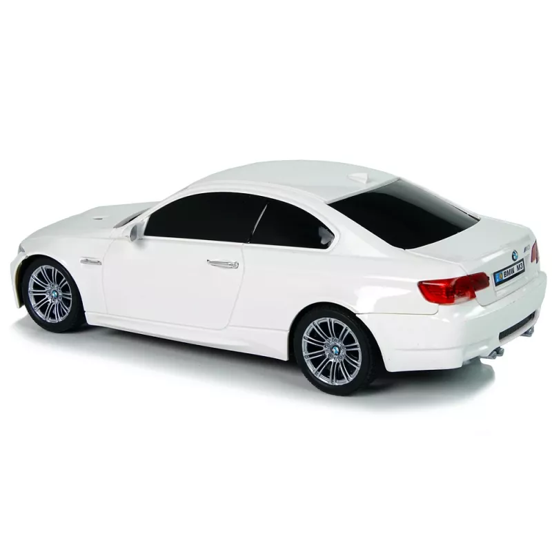 LEAN TOYS BMW M3 teledirigido Blanco 2.4G Pilot con volante 1:18 Sonido Luces