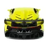 LEAN TOYS Mando a distancia Lamborghini Veneno Amarillo 2,4 GHz Volante Coche RC con Sonido y Luz