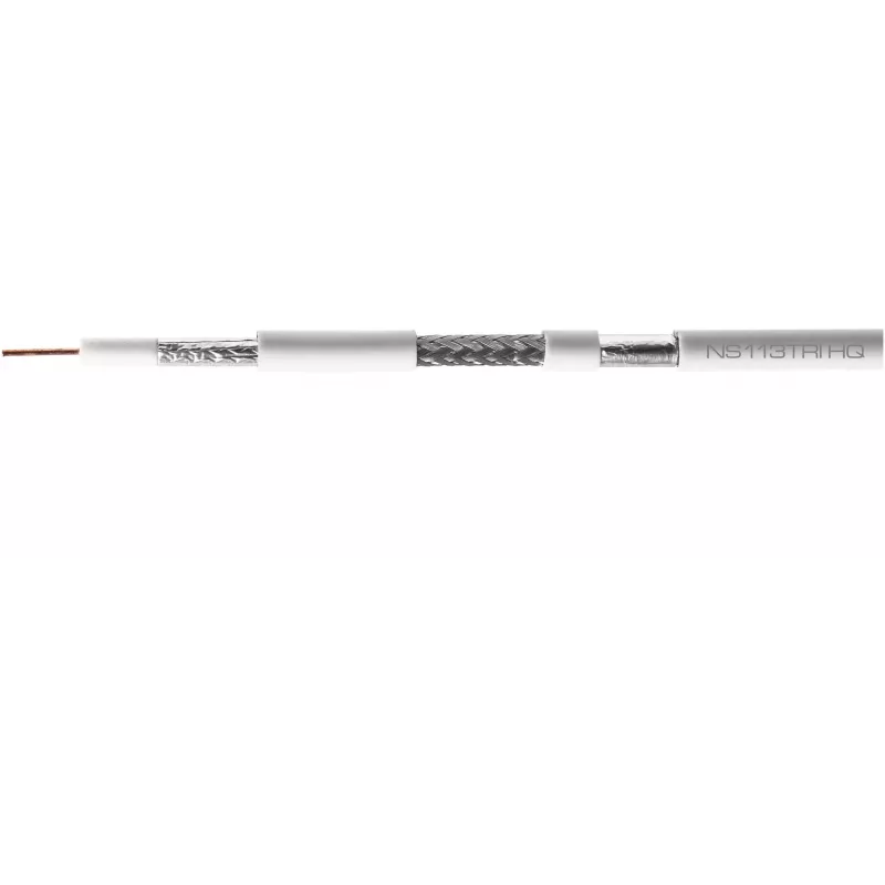 CONOTECH NS-113TRI HQ Cable coaxial RG-6 LSOH B2ca 500m Blanco