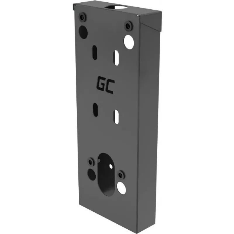GREEN CELL Separador de montaje para wallbox del cargador HabuDen, 50 mm, Negro, Plástico ABS, Gestión de cables, Ventilación, EVGCAKHS1