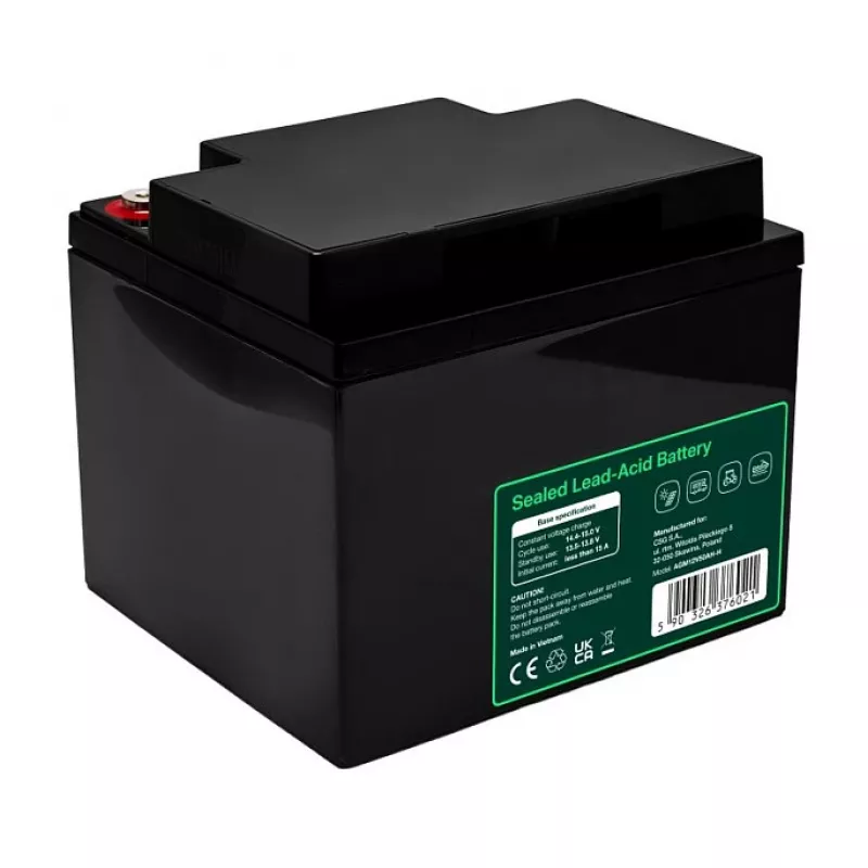 GREEN CELL AGM VRLA 12V 50Ah Batería sin mantenimiento para SAI, 197x166x170mm