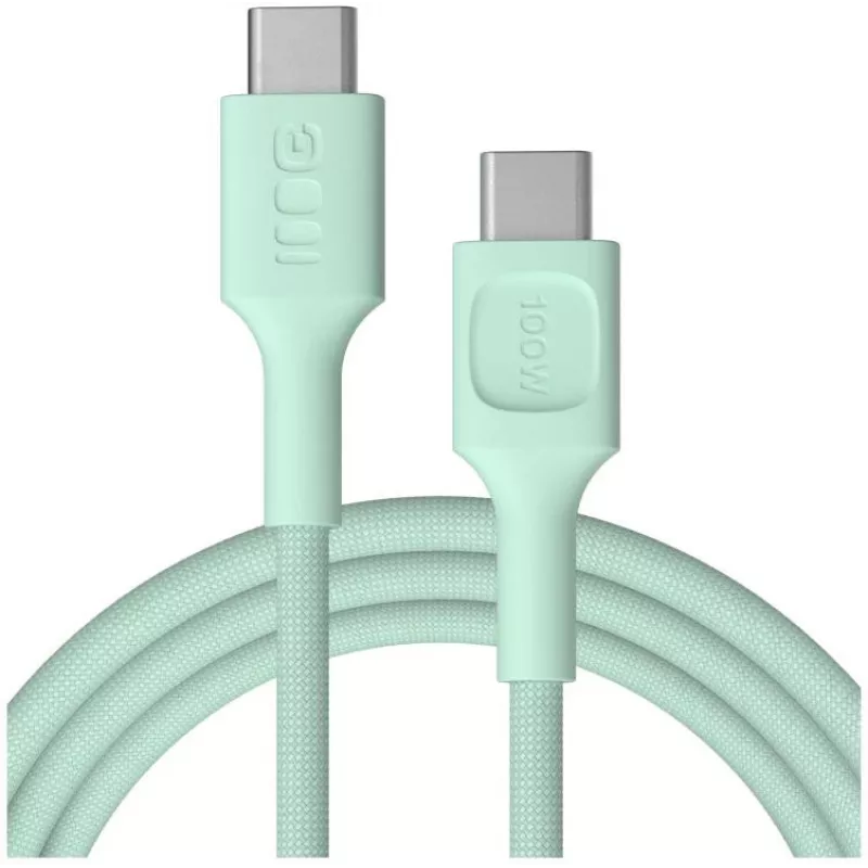 Green Cell PowerStream Cable USB-C a USB-C 100W 2m Verde menta