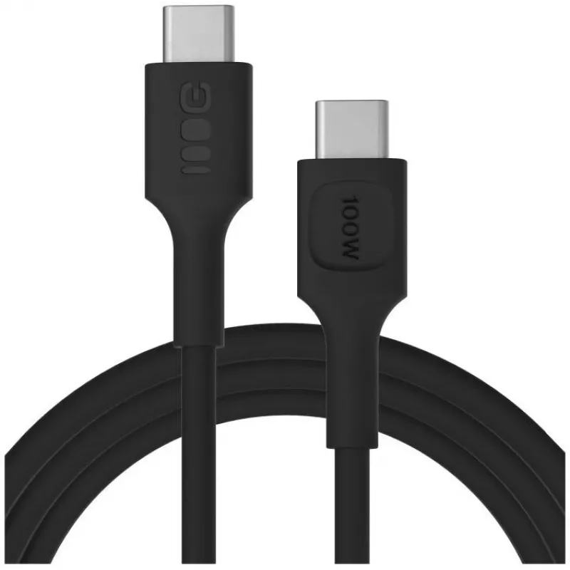 Green Cell PowerFlex Cable USB-C a USB-C de carga rápida 100W 2m Negro