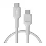 Green Cell PowerFlex Cable USB-C a USB-C 100W PD carga rápida 0,3m Blanco