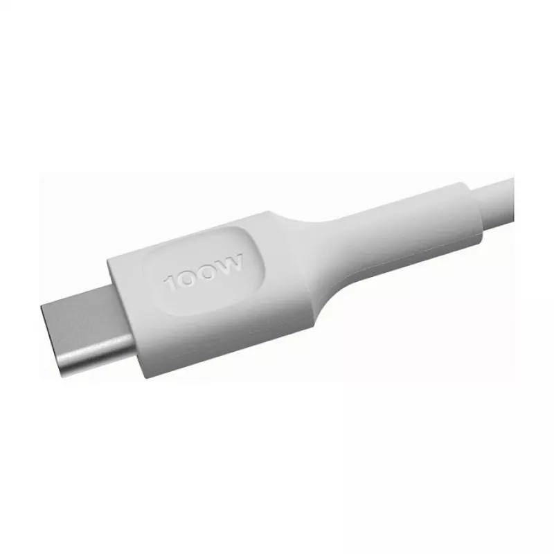 Green Cell PowerFlex Cable USB-C a USB-C de carga rápida 100W Blanco 1,2m